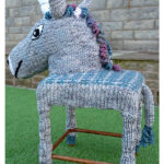 Unicorn Stool Cover Free Knitting Pattern