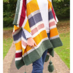 Watercolor Poncho Free Knitting Pattern