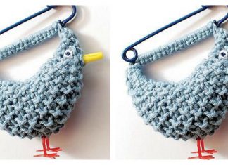Bluebird Brooch Free Knitting Pattern