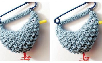 Bluebird Brooch Free Knitting Pattern