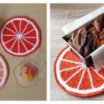 Citrus Fruit Potholder Free Knitting Pattern
