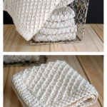 Daisy Stitch Washcloth Free Knitting Pattern and Video Tutorial