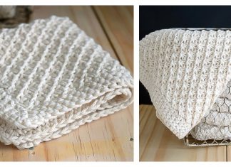 Daisy Stitch Washcloth Free Knitting Pattern and Video Tutorial