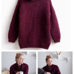 Easy Going Pullover Sweater Free Knitting Pattern