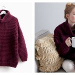 Easy Pullover Sweater Free Knitting Pattern and Video Tutorial