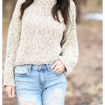 Easy Vibes Slouchy Pullover Free Knitting Pattern