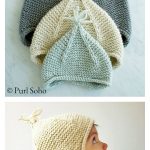 Garter Ear Flap Hat Free Knitting Pattern