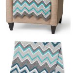 Garter Stitch Zig Zag Blanket Free Knitting Pattern