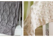 Lace Leafy Baby Blanket Free Knitting Pattern