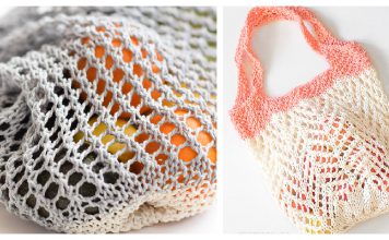 Lacy Market Bag Free Knitting Pattern