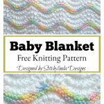 Pastel Rainbow Baby Blanket Free Knitting Pattern