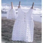 Beach Baby Dress and Hat Free Knitting Pattern