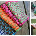 Brick Stitch Dishcloth Free Knitting Pattern