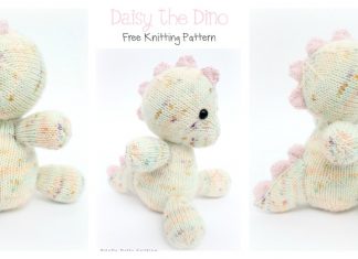 Daisy the Baby Dino Amigurumi Free Knitting Pattern