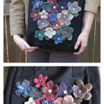 Field of Flowers Recycled Tote Bag Free Knitting Pattern