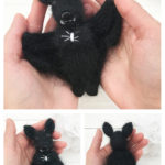 Halloween Bat Toy Knitting Pattern