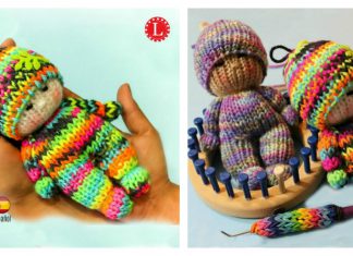 How to Loom Knitting Tiny Doll Toy