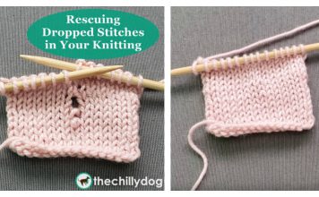 How to Pick Up a Dropped Stitch Knitting Tutorial