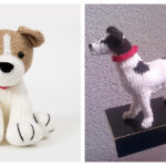 Jack Russell Dog Amigurumi Free Knitting Pattern