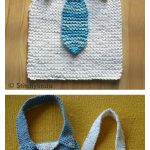 Manly Baby Bib Free Knitting Pattern
