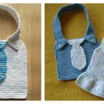 Manly Baby Bib Free Knitting Pattern