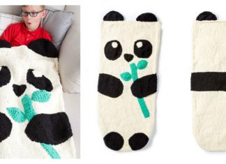 Panda Bear Snuggle Sack Free Knitting Pattern