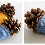 Pine Cone Hedgehog Free Knitting Pattern