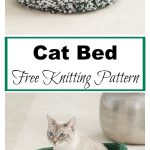 Simple Cat Bed Free Knitting Pattern