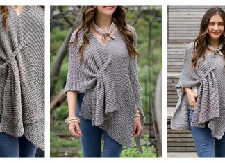 Stone Ridge Ruana Wrap Free Knitting Pattern