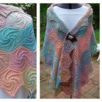 Swirl Hexagons Shawl Knitting Pattern and Video Tutorial