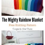The Mighty Rainbow Blanket Free Knitting Pattern