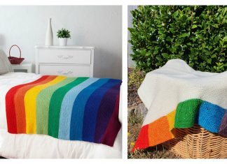 The Rainbow Blanket Free Knitting Pattern