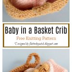 Baby in a Basket Crib Free Knitting Pattern