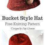 Bucket Style Hat Free Knitting Pattern