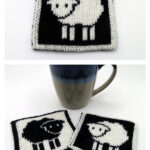 Counting Sheep Coaster Free Knitting Pattern