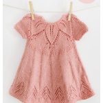 Fairy Leaves Baby Dress Free Knitting Pattern