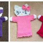 Hello Kitty Hand Puppet Free Knitting Pattern