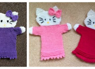 Hello Kitty Hand Puppet Free Knitting Pattern