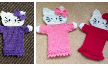 Hello Kitty Hand Puppet Free Knitting Pattern