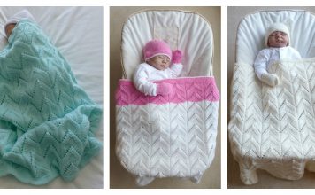 Lace Arches Baby Blanket Free Knitting Pattern
