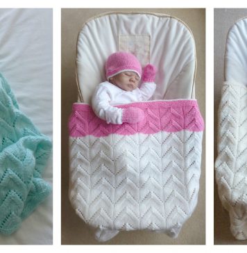 Lace Arches Baby Blanket Free Knitting Pattern