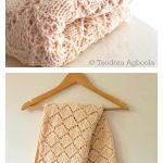 Lacy Diamonds Baby Blanket Free Knitting Pattern and Video Tutorial