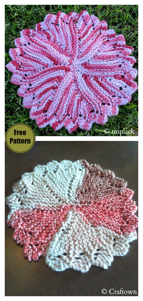 Shaker Dishcloths and Coasters Free Knitting Pattern and Video Tutorial