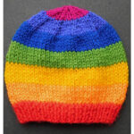Rainbow of Hope Bay Hat Free Knitting Pattern
