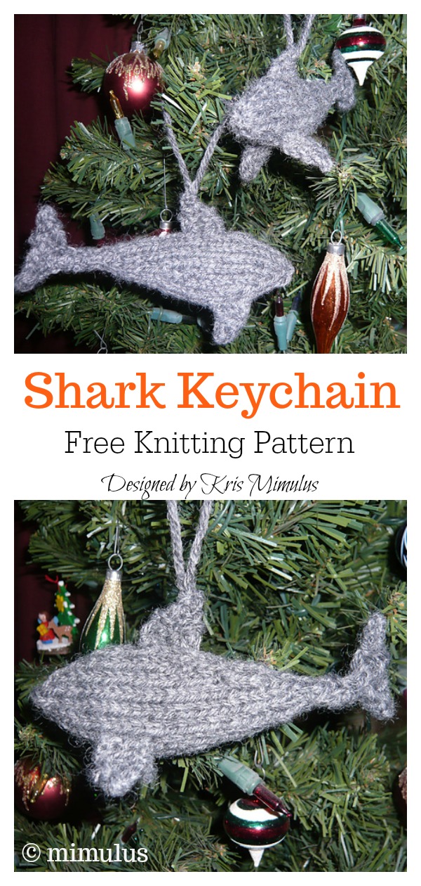 White Shark Soft Toy Free Knitting Pattern