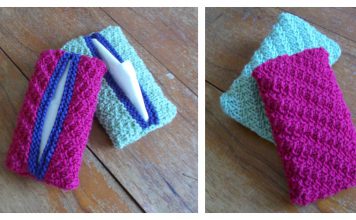 Travel Pocket Tissue Holder Free Knitting Pattern