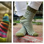 Caterpillar Socks Free Knitting Pattern