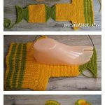 Flat Knit Slippers Free Knitting Pattern and Video Tutorial