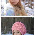Honeycomb Ridges Slouch Hat Knitting Pattern