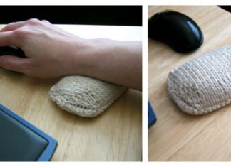 Wrist Rest Pillow Free knitting Pattern